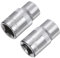 QUARKZMAN Douille Peu Profonde 6 Pans, 1/2 Entraînement 12mm 14mm Douille Peu Profonde en Acier Cr-V pour la Réparation Automobile et les Projets de Bricolage