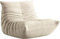 Minimalistische Sofa-Couch, Lazy Floor Sofa, Kaminsessel, Tatami-Sofa, Eck-Relax-Sofa-Couch für Wohnzimmer, Schlafzimmer, Salon, Büro, Beige-Weiß