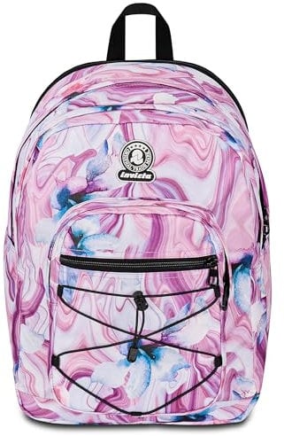 Invicta Zaino Scuola Dial Full Space Fantasy, Rosa, Zaino Doppio Scomparto con Fascia Estensibile, Tasca Porta PC, Tasca Porta Borraccia e Tasca Con Organizer, Zaino Viaggio