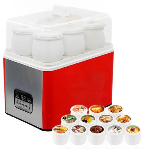 SAWEEZ Marmite, faitout électrique, mijoteuse à revêtement en céramique, marmite Multifonction Domestique 800 W, ustensiles de Cuisine Professionnels, avec minutage de Rendez-Vous Intelligent
