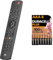 One For All Contour 4 universal remote control TV - control of 4 devices & Duracell Plus AAA Batteries (8 Pack) - Alkaline 1.5V - Up To 100% Extra Life