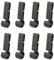 GroveEss 8PCS Plastic Headlamp Helmet Clips,Non-Slip Lightweight Hard Hat Light Clips,Helmet Hook Headlamp Saver Headlamp Accessory for Construction Camping Fishing Cycling