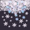 ParPix 1500 Stück Schneeflocken Deko Konfetti, Glitzer Weihnachts Tischdeko, Klein Streudeko Weihnachten Winterdeko, Schneeflocke Weihnachten Deko für Hochzeit, Geburtstag, Neujahr(Illusion Weiß)