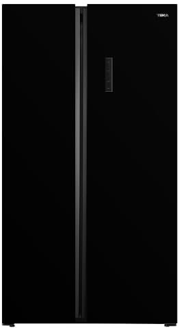 Teka Frigorífico Maestro 178 cm, 627 L, Motor Inverter, Side by Side, Long Life No Frost, Apertura 90º, 2 Fresh Box, Iluminación LED, Columna Metal Cool, Color Cristal Negro, Modleo RLF 74917