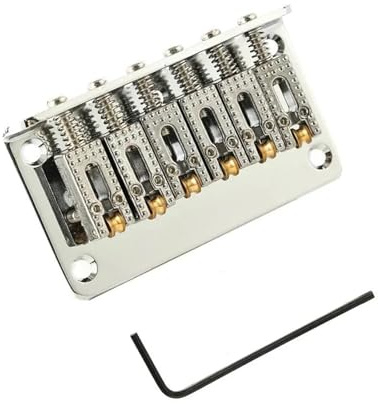 6-saitige 78mm Roller Hardtail Bridge E-Gitarre Endrohr Top Loading Sattel Saitenhalter Zubehör