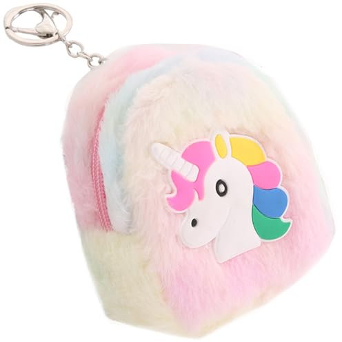 Mini Licorne porte-monnaie mignon - Petite pochette à monnaie amusante avec fermeture éclair - Pour écouteurs - Petits articles pour femme, Portefeuille