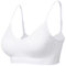 Comfyin Bustier Damen Keine Gepolsterte Sport BH Set ohne Bügel Yoga BH Top,1+Weiß,S