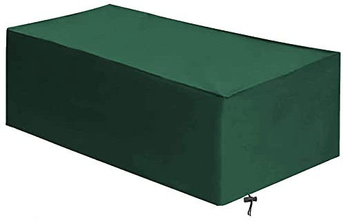 Fundas para muebles de exterior de 308 x 138 x 89 cm, impermeables, rectangulares, resistentes al viento, fundas para muebles de jardín, protege tu horno al aire libre