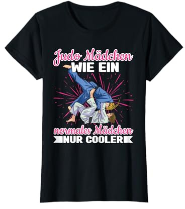 Judo Kampfsport Outfits Damen Mädchen X-Small Schwarz V-Ausschnitt Judo-Mädchensport-T-Shirt T-Shirt