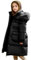 linboo Winterjacke Mädchen Mittlere Länge Wintermantel mit Fellkapuze Steppjacke Winddicht Daunenjacke mit Gürtel Parka Jacke Kinder Winter Mantel Outdoorjacke, Schwarz, 134-140(Herstellersgröße: 140)