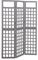 ShGaxin 3-TLG. Paravent/Spalier, Trennwand, Raumteiler, Umkleidekabine, Spanische Wand, Privacy Screen, Sichtschutzwand, Massivholz Tanne Grau 121x180 cm