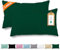 Veluna Home Kissenbezug 50x70cm - 100% Baumwolle(2er-Set) - Dunkelgrün - Dicht gewebt mit 57 Fäden/cm² - Kopfkissenbezug - Oeko Tex Zertifiziert - Kissenhülle mit Reißverschluss (Dunkelgrün, 50x70 cm)