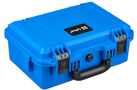 Lykus HC-3310 Wasserdicht Koffer mit anpassbar Rasterschaumstoff, Innengröße 33x21x13.5 cm, geeignet für Pistole, DSLR Kamera, kleine Drohne, Camcorder, Actionkamera und mehr