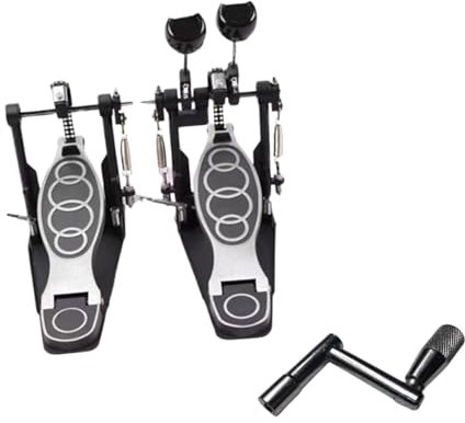 Colcolo Doppel Bass Drum Pedal Doppelkettenantrieb Schlagzeuger Geschenke für Jazztrommeln Verstellbare Elektro -Drum Set Filzschläger Kopf