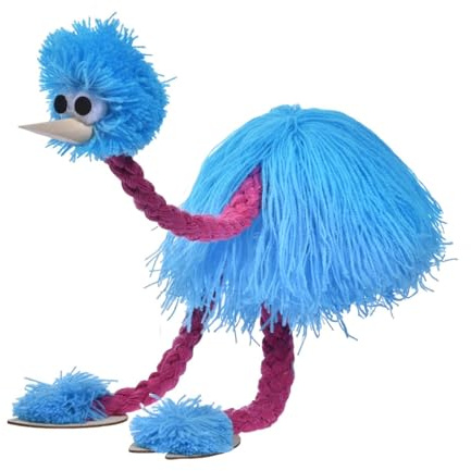 Straußen-Straußenhandpuppe - Realistische gefüllte Plüschpuppen für interaktives Spielen | Niedliche Ostrich Marionetten für Spielshows, Partyunterhaltung, Fa Spaß