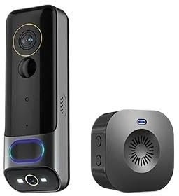 AMRTTWY Doorphone. Wireless Smart Video Doorbell,2K Camera,Doorbell,Intercom,Phone,wifi,Dual Lens,Two Way Audio .Video Doorphone