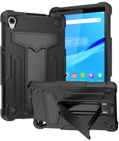 Compatible avec la tablette Lenovo Tab M8 TB-8505/TB-8705 (8) - Housse de protection robuste et résistante aux chocs - Noir