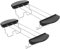 KOCKSHION 2pcs Slice Bread Toaster Long Slot Stainless Steel Toast Grill Griddle Warming Rack Sandwich Racks Holder