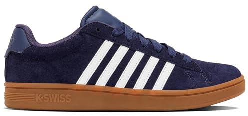 K-Swiss Court Tiebreak II SDE Herren Leder Sneaker Schuhe 09492-465-M blau