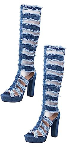 WRITWAA Donna Bocca Di Pesce Materiale Di Comodo Traspirante Antiscivolo Design Creativo Chic Moda Sandali