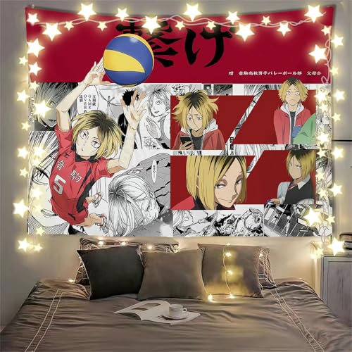 Xinnice Anime Hanging Cloth Poster Hinata Shoyo Wandteppich Kozume Kenma Anime Wandbehang Party Dekoration Heimdekoration Schlafzimmer Wohnzimmer