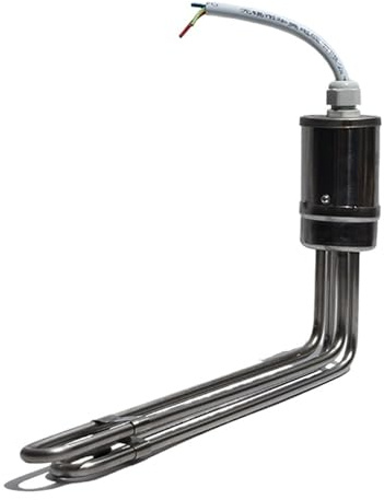 Heating Tube，Solar Water Heater Electric Heating Tube Bottom Inserted Anti-dry Heating Built-in Dual Temperature Control(1 pcs)