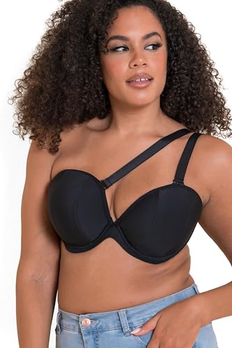 Curvy Kate Superhero Multiway Padded Plunge Bra Black 34HH