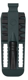 Leatherman Bit Kit #3, Verde Foresta/Supporto Nero | Set di Punte con Supporto Rimovibile, 10 Punte a Doppia Estremità, Kit Accessori S2 per Fai-da-te, Campeggio e Riparazioni