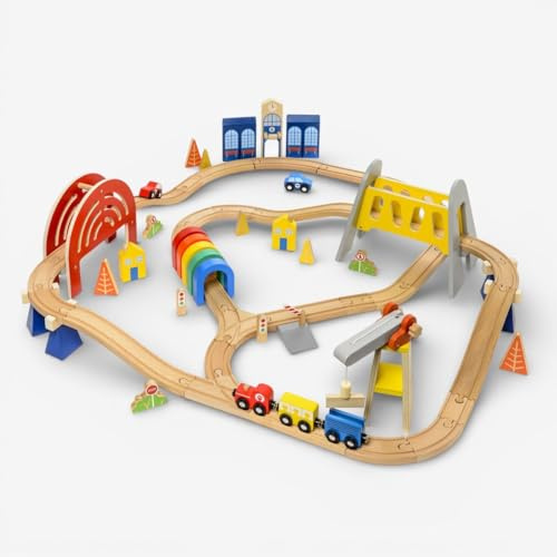 oxybul | Circuit de Train 64 pièces 3-8 Ans