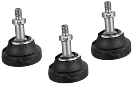 NonMiFyR Tripod Rubber Feet, 3/8 Screw, Monopod Leg Pad, Heavy Duty Tripod Leg Tip Replacement, 3 Pieces