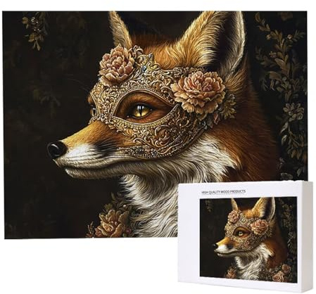 Puzzle 4000 Stück Jigsaw Puzzles für Erwachsene Fuchs Puzzle Herausfordernde Familie Aktivität Spiele pädagogisch, Stressabbau, Bunte DIY Puzzles Handwerk für Home Decor Geschenke b-295