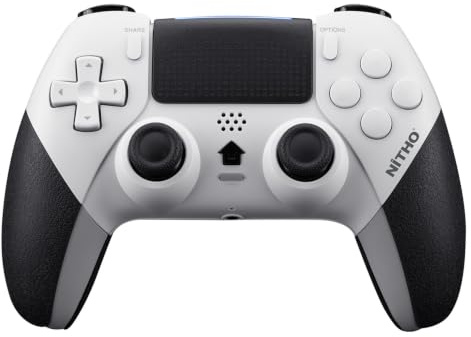 NITHO EVOLUTION Controller Wireless Compatibile con PS5, PC iOS e Android, Gamepad con Joystick Effetto Hall, Touchpad, Turbo, Macro, Vibrazione Doppia, Sensore Movimento 6 Assi e Jack Audio 3.5 mm