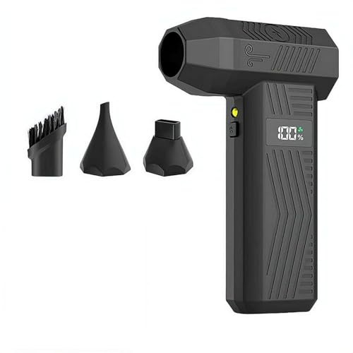 Compressed Air Duster, Portable Mini Handheld Cordless Electric Air Duster & Vacuum, 4-Speed Adjustable & Rechargeable air Blower for Keyboard, PC, Electronics