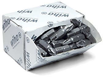 Wiha Bit Set Standard 25 mm Pozidriv (PZ2) 50-tlg. 1/4 in Großpackung (08057)