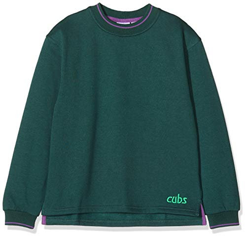 Cub Tipped Boy's Sweatshirt Bottle Green C36IN