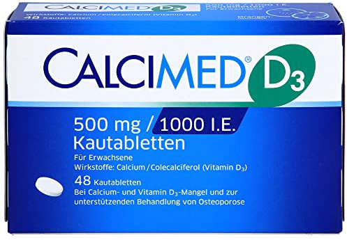 CALCIMED D3 500 mg/1000 I.E. Kautabletten 48 St