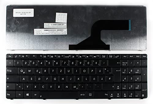 Keyboards4Laptops Allemande Noir Clavier pour Ordinateur Portable (PC) de Remplacement Compatible avec ASUS N53