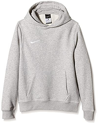 Nike Unisex Kinder Kapuzenpullover Team Club, Grau (Grey Heather/football White), M