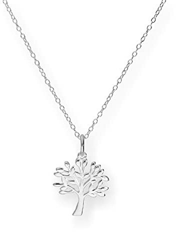 jewellerybox Sterling Silver 18 Inch Oak Tree Necklace