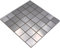 Mosaik Fliese Edelstahl silber silber Stahl gebürstet für WAND BAD WC KÜCHE FLIESENSPIEGEL THEKENVERKLEIDUNG BADEWANNENVERKLEIDUNG Mosaikmatte Mosaikplatte