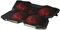 Konix Drakkar Soporte enfriador Stormur para PC gaming de hasta 17 - 4 ventiladores de 140 mm - Iluminación LED roja - 2 puertos USB