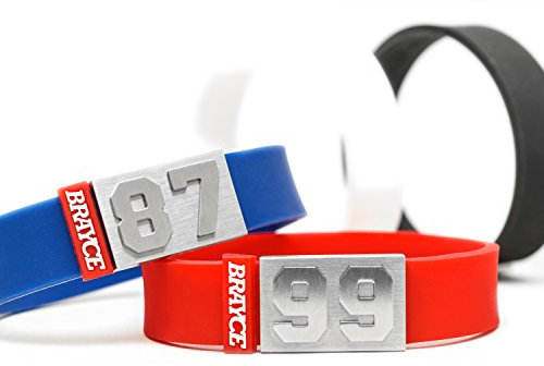 BRAYCE® Trikot am Handgelenk® mit Deiner Trikot Nummer 00-99 I Armband I Sportarmband/Teamarmband personalisierbar & handgemacht