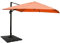 Mendler Gastronomie-Ampelschirm HWC-A96, Sonnenschirm, 3x4m (Ø5m) Polyester/Alu 26kg mit Ständer drehbar - terracotta