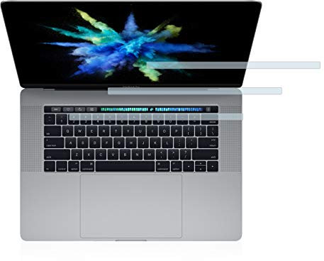 BROTECT Entspiegelungs Schutzglas für Apple MacBook Pro 15 2017 (NUR Touch Bar) (3 Stück) Schutzfolie Panzer Folie Glas Matt [Kratzfest 9H]