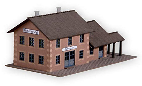 NOCH Bahnhof „Zeil“, realistisches Modellgebäude, 10,3 x 5,8 cm, perfekt für Spur Z Modelleisenbahnanlagen