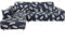 ele ELEOPTION Sofa Überwürfe elastische Stretch Sofabezug 2er Set 3 Sitzer für L Form Sofa inkl. 2 Stücke Kissenbezug (Schwarz Blattes)