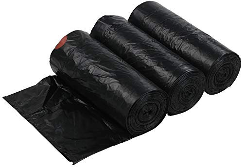 Xowine Schwarz 5 L Müllsäcke mit Kordelzug Klein, Müllsäcke Kleines Badezimmer, 105 Stück