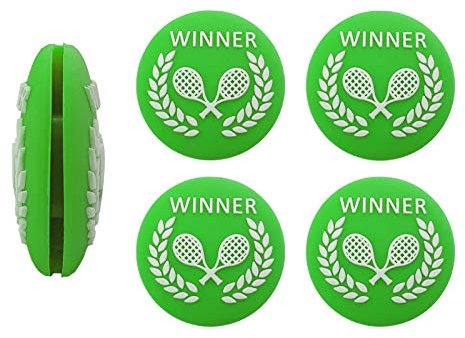 G-Lueck 4er Set Winner Tennis Vibrationsdämpfer (Grün)