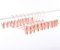 Cocomaya 33cm Heavy Duty Rose Gold Kupfer Metall Hosenbügel Hosenbügel Hosenbügel Rockbügel mit 360° drehbaren Haken und verstellbaren Clips 20 Stück