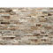 murando - Papier peint panoramique artistique 350x256 cm - Revêtement mural décoration pour chambre salon - Design moderne - Beige marron vert - Texture de fond de brique en pierre f-C-0481-a-a